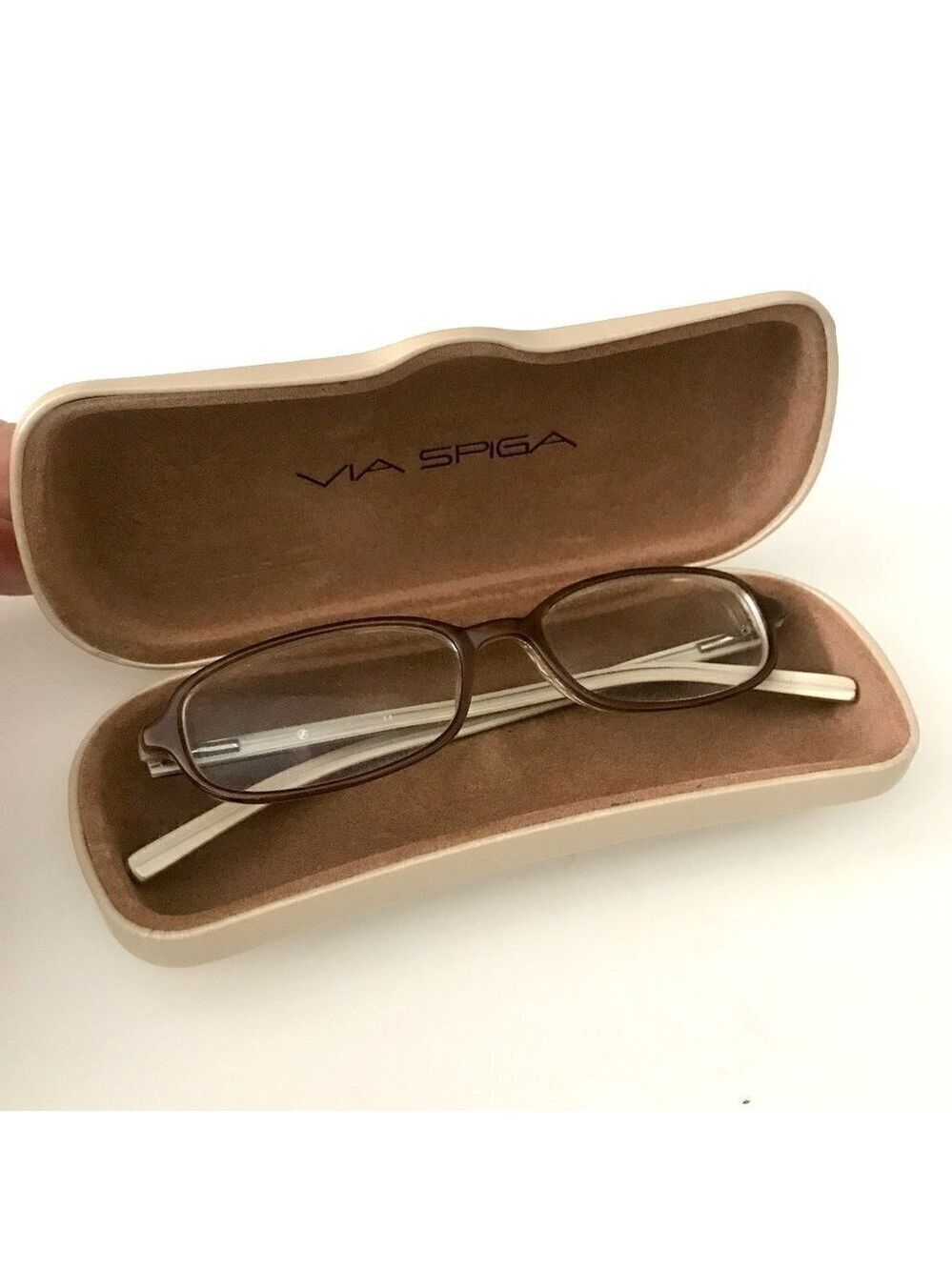 Via Spiga Glasses and Leather Via Spiga Hard Case